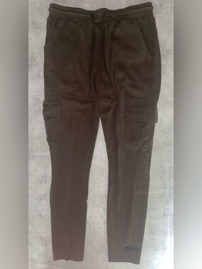 ALPHALETE slim-fit dark cargo joggers